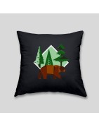 Coussin ours brun